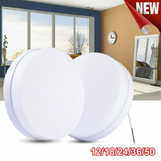 12-50W LED Ceiling Down Light Panel Flush Mount Kitchen Bedroom Fixture Lamp