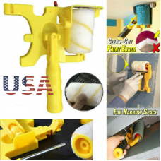 Multifunctional Clean Cut Paint Edger Roller Brush Safe Tool for Wall Ceiling US